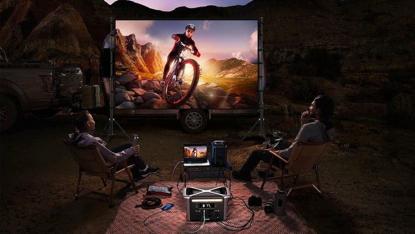 Projector Screen with Stand, Wootfairy 150 inch Portable and Foldable Projection Screen 4K HD 16:9 Rear Front Wrinkle-Free Movie Screen with Carry Bag for Indoor Outdoor Home Theater Backyard Cinema