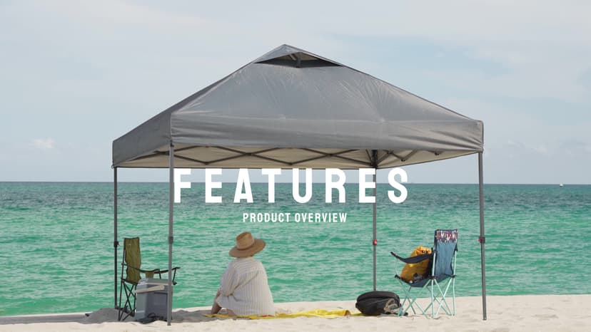 CROWN SHADES 10x10 Pop Up Canopy, Patented Center Lock One Push Instant Popup Outdoor Canopy Tent, Newly Designed Storage Bag, 8 Stakes, 4 Ropes