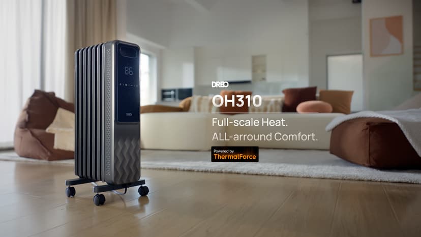 Dreo Oil Filled Radiator, Electric Radiant Heaters for indoor use Large Room with Remote Control, Child Lock, 4 Modes, Overheat & Tip-Over Protection, 24h Timer, Digital Thermostat, Quiet, 1500W