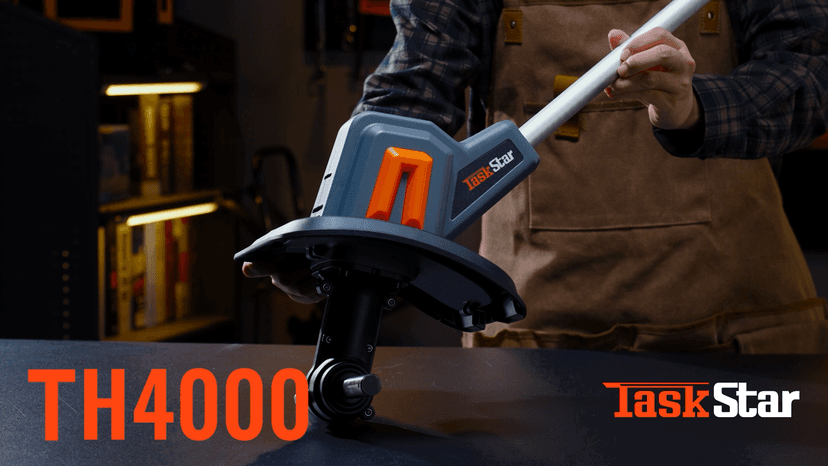 Cordless Tiller for Gardening 360 RPM Rototiller TH4000 Cultivator TaskStar Electric Garden Tiller Battery Powered Total 4000mAh,48 Heavy-Duty Steel Tines for Smooth Ground Breaking,Tending,Composting