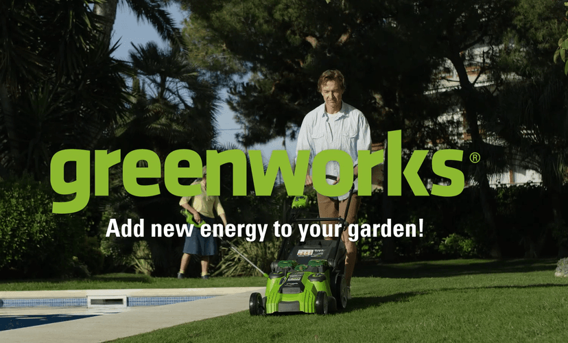 Greenworks 40V 10" Cordless Tiller / Cultivator, 4.0Ah Battery and Charger Included, Green