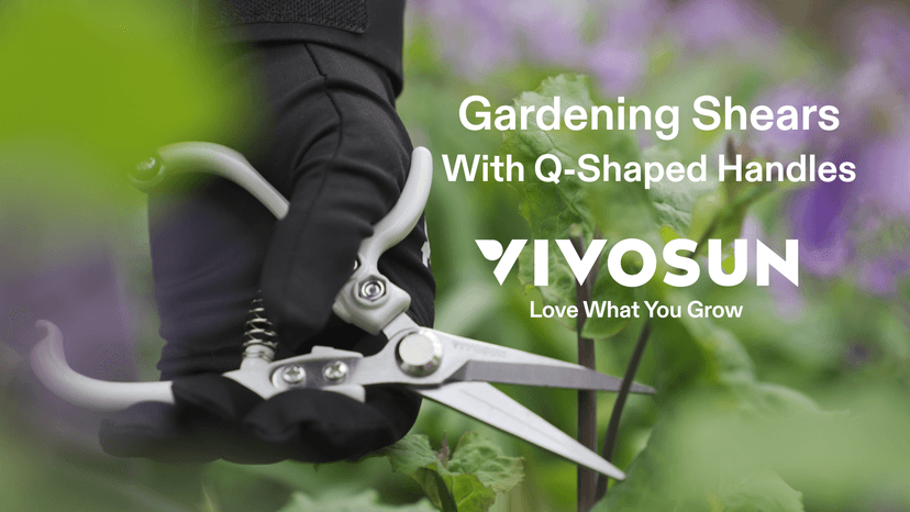 VIVOSUN Pruning Shears for Gardening, Lightweight Plant Pruners for Gardening, Garden Scissors for Cutting Flowers, Trimming Branches, Indoor Plant Scissors, Stylish Garden Gifts for Women