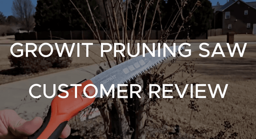 GROWIT Folding saw 11 Inch - Heavy Duty Pruning Saw with Triple-Cut SK5 Blade, 7 TPI Razor Teeth for Tree Trimming, Wood Cutting, Camping, Bushcraft, and Gardening