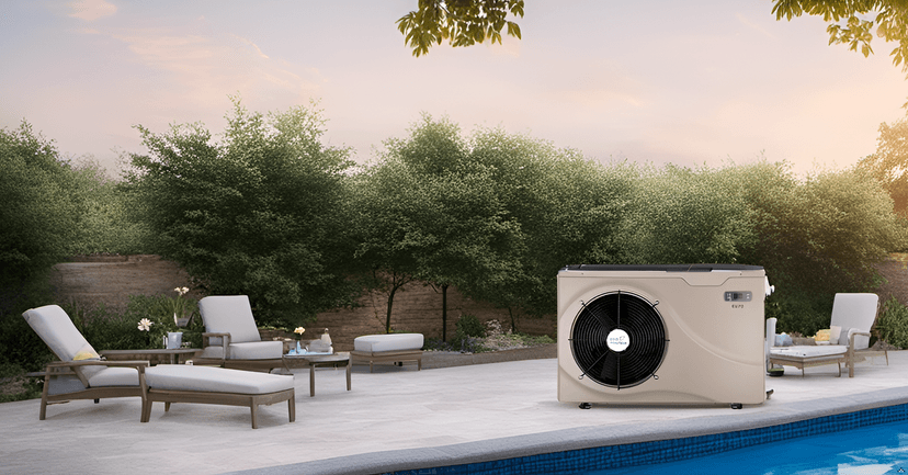 Max 22462BTU Electric Pool Heater for Above Ground and Inground Pools, Up to 6500Gallons Swimming Pool Heat Pumps, Fits 8/15/16 Ft Pools Heating Pool Warmer, 110V-120V/60Hz