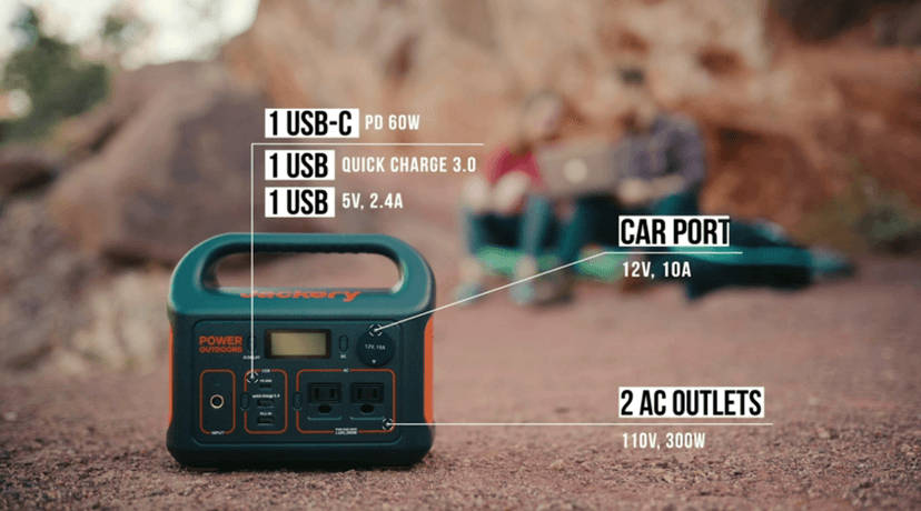 Jackery Portable Power Station Explorer 300, 293Wh Backup Lithium Battery, Solar Generator for Outdoors Camping Travel Hunting Blackout (Solar Panel Optional)