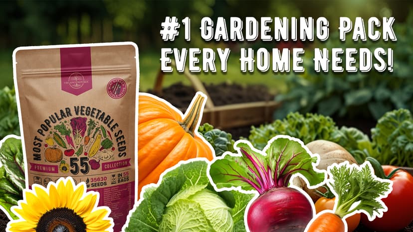 55 Vegetable Seeds Variety Pack - 35,600+ Non-GMO Heirloom Seeds for Planting Vegetables and Fruits in Individual Seed Packets, Home Survival Garden Seeds for Hydroponic, Indoor and Outdoors Gardening