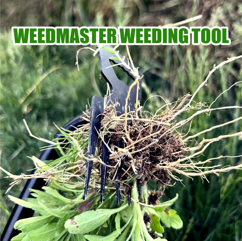 2PCS Weed Puller Tool, 16in Gardening Hand Weeder Tool, 2024 Upgrade Weeding Artifact Uprooting Weeding Tool, 6Teethes Dual Purpose Manual Weed Remover Tool Weed Pulling Tool for Garden