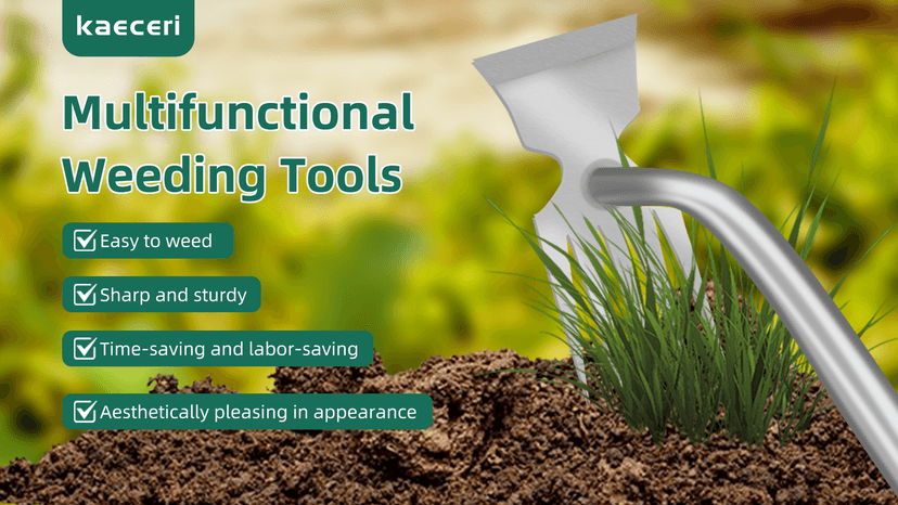 Weed Puller Tool, Gardening Hand Weeder Tool, 5 Teeth Manganese Steel Forged Hand Pulling Weeder, New Weeding Artifact Uprooting Weeding Tool for Vegetable Gardening Backyard Farm Planting & Weeding