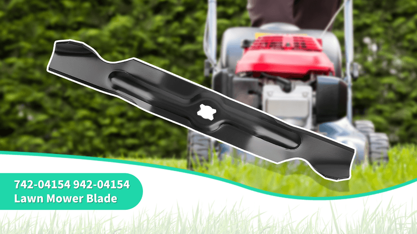 742-04154 High Lift Blades for 33" Deck, 942-04154 Mower Blades Compatible with Cub Cadet MTD Troy-Bilt Walk Behind Lawn Mower, Replaces 742-04154A, 942-04154A, 2 Pack