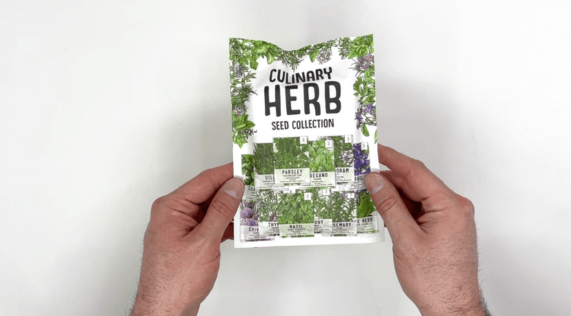 Seed Needs Herb Seeds Variety Pack Culinary Herb Collection (12 Individual Packets for Planting Indoors or Outdoors) Grow Your Own Herb Garden - Heirloom, Non-GMO