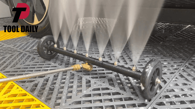 Tool Daily Dual-Function Undercarriage Cleaner, 24 Inch, Water Broom for Pressure Washer with 7 Nozzles, Under Car washer Attachment, 3 Pcs Extension Wand, 4000 PSI