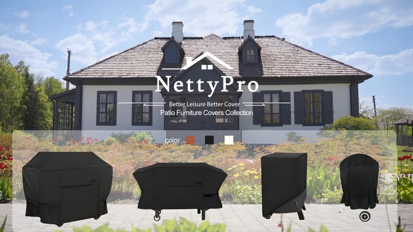 NettyPro Smoker Cover Heavy Duty Waterproof 30 Inch for Masterbuilt Cuisinart Dyna-Glo Charbroil Digital Electric Propane Vertical Smoker, Fade and UV Resistant, 19" W x 18" D x 33" H, Black