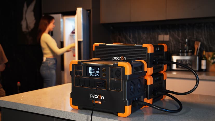 pecron Portable Power Station E2000LFP, 1920Wh Power Station 5X2000W AC Outlets, LiFePO4 Battery Backup Expandable to 8064Wh, 1200W Max Solar Input Solar Generator for Home, Camping, RV, Emergency