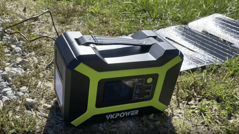 Portable Power Station 300W (Peak 600W), YKPOWER 296Wh Backup Lithium Battery Solar Generator with 110V AC Output, 60W USB-C PD Output, LED Light, Power Station for Outdoor Camping Travel RV CPAP Home