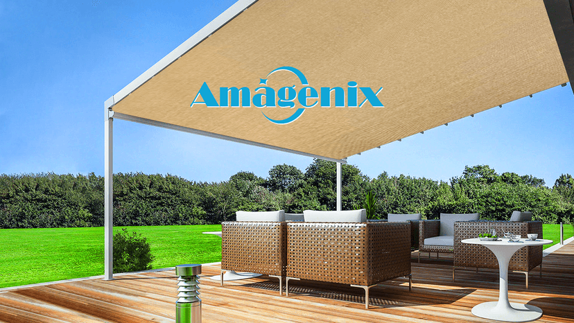 Amagenix 90% Sun Shade Cloth with Grommets, 8' x 10' Pergola Replacement Shade Cover Canopy Privacy Screen for Outdoor Patio Garden, Mocha (We Customized)