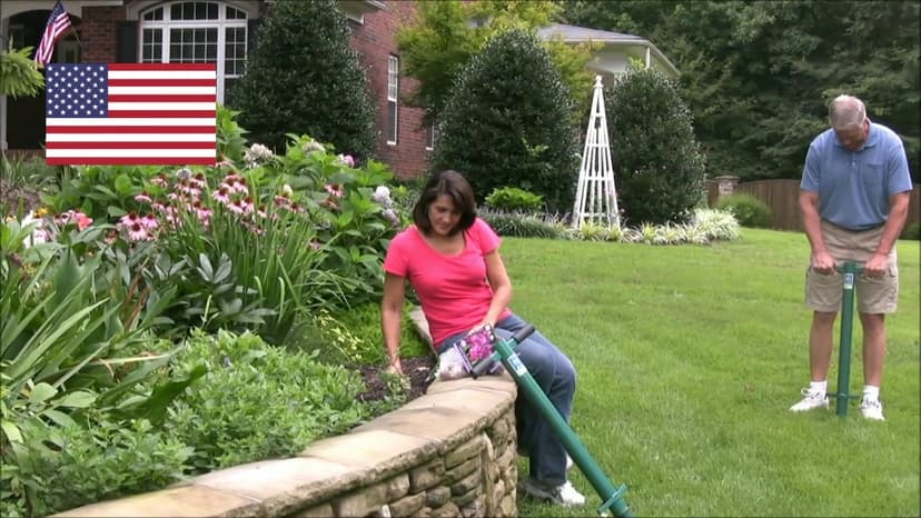 5-in-1 ProPlugger Bulb Planter - Long Handle, Sod Plugger, Weeding Tool - Made in USA