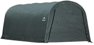 ShelterLogic Replacement Cover Only No Frame-12Wx20Lx8H Round Garage in a Box 90603 for Model 62779 (7.5oz Green)