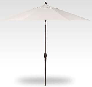 Treasure Garden 11-Foot (Model 812) Deluxe Auto-Tilt Market Umbrella with Bronze Frame and Sunbrella Fabric: Canvas with Double Wind Vent (Includes 3 Year Extended Frame Warrantee)