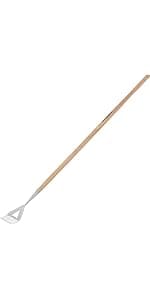 Garden Serrated Planting Trowel, Multifunctional Shovel with ash Wood and Stainless Steel Digging Trowel Transplanter