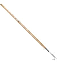 Weed Puller, Crack Weeder Cultivator Garden Hand Tool, Durable Curved Head Hook & Wooden Handle, Garden Digging, Edging, Planting Remover for Patio Lawn Yard Moss Terrace Paving