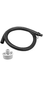 Lay Z Spa Hot Tub Air Inflate Inflation Hose Pipe Tube P6931 Fits for Coleman, Intex, & Best-way Portable Spa Pump, Massage Bath Tub Replacement Parts