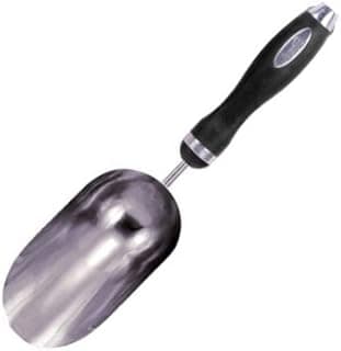 Edward Tools Soil Scoop - Extra Large Stainless Steel Scoop for Soil, Fertilizer, Feed, and More - Double Size Moves 2X Volume - Bend-Proof - Comfort Grip Handle