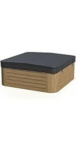 The Cover Guy Hot Tub Cover | Replacement Spa Covers with UV Protected Vinyl + High Density Foam | Energy-Saving Cover for All Climates | Fits Square Tubs with 82-84" Sides and 6" Corners | Espresso