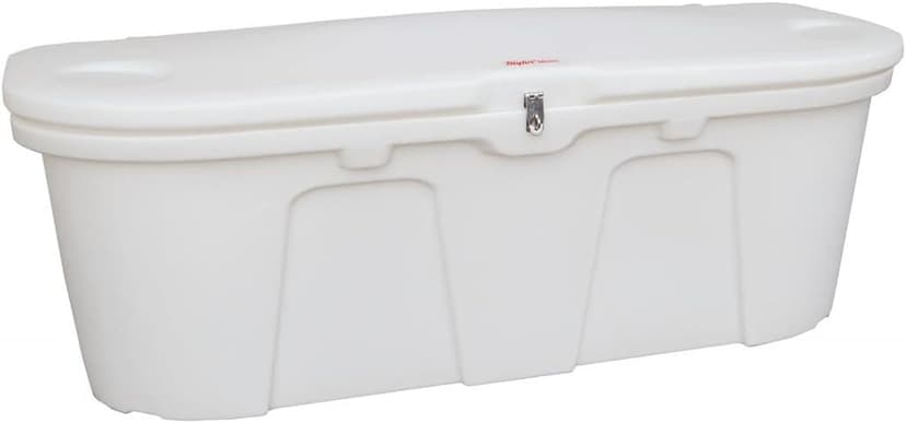 Taylor Made 123650 Stow N' Go Poly Dock and Patio Storage Box - 43" L x 21" W x 36" H, Classic White