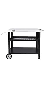 Royal Gourmet 4-Burner Propane Gas Grill with Warming Rack, Outdoor BBQ Grill with 34,000 BTUs Output for Patio Garden Barbecue Grilling, Black & Silver