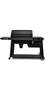 Traeger Grills Woodridge Pro Electric Wood Pellet Grill and Smoker, 970 Sq. In., Outdoor Pellet Smoker Grill with Digital Sensor and Side Shelf, Wi-FIRE Technology, Super Smoke Mode, TFB97JLH