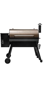 Traeger Grills Pro 22 Wood Pellet Grill & Smoker, Electric Pellet Smoker Grill Combo, 6-in-1 BBQ Versatility, 572 sq. in. Grilling Capacity, Meat Probe, 450 Degree Max Temperature, 18LB Hopper, Bronze