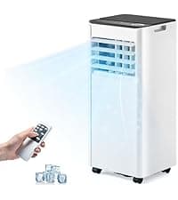 EUHOMY Portable Air Conditioners 12,000 Btu, 4 in 1 Portable Cooling AC with Heat, Dehumidifier, Fan Modes, Quiet Stand-up AC with 46dB Low Noise & Sleep Mode for Bedrooms, room up to 550 Sq.Ft