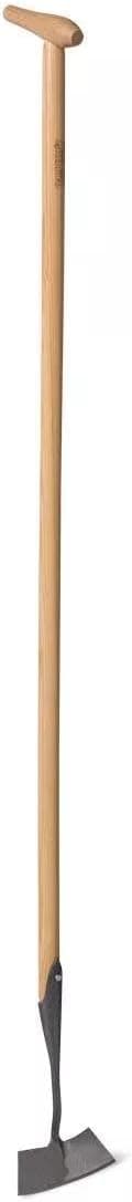Gardener's Supply Company Lifetime Dutch Hoe | High-Carbon Boron Steel Blade & 54" Long European Ash Wood T-Handle | Easy to Use Gardening Tool