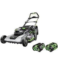 EGO POWER+ Electric Lawn Mower, Self-Propelled Cordless with Select Cut and Touch Drive, Includes (2) 56V 6.0Ah Batteries and Rapid Charger - LM2134SP-2