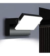 40W LED Outdoor Wall Lights, 5000K Water Resistant Exterior Wall Pack Light, 360 ° Adjustable Head Flood Wall Lighting Self-Developed Security Commercial Wall Mount Fixture for Yard Porch