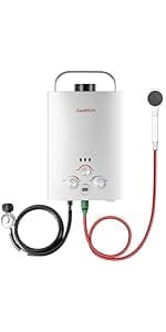 Single Tank Top Propane Radiant Heater With Windproof Lighter,18,000 BTU Portable with 3 Heating Modes, Shut-off Valve and Tip-over Switch for Outdoor, Garage, Patio, RV(CSA)