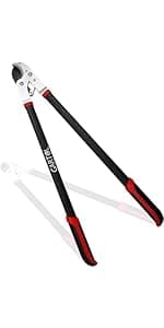 GARTOL Pruner for Garden, Cut Upto 1/2 Inch & Hold Pole Pruner, Lightweight Fruit Picker with 180 Degree Rotating Handle, Long Reach Tree Branch Cutter with Aluminum Pole, 4.2 FT, Silver