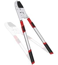 GARTOL 3-Piece Garden Tool Set - Bypass Lopper, Hedge Shears, Pruning Shears with Telescopic Aluminum Handles, Extendable Heavy-Duty Branch Cutters, Garden Clippers for Branches, Shrubs, and Hedges