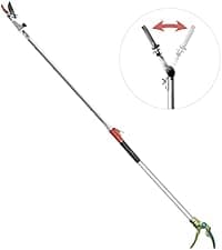 GARTOL 3-Piece Garden Tool Set - Bypass Lopper, Hedge Shears, Pruning Shears with Telescopic Aluminum Handles, Extendable Heavy-Duty Branch Cutters, Garden Clippers for Branches, Shrubs, and Hedges
