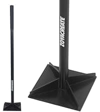 Sifting Shovel, Heavy Duty Sand Sifter Square Cleaning Scoop for Beach Chicken Coop Poop Shovel -45Inch