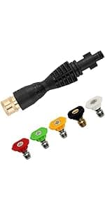 PWACCS Pressure Washer Siphon Hose with Filter, Downstream Soap Chemical Injector Parts for Power Washing, 10 Feet, 2 Filters