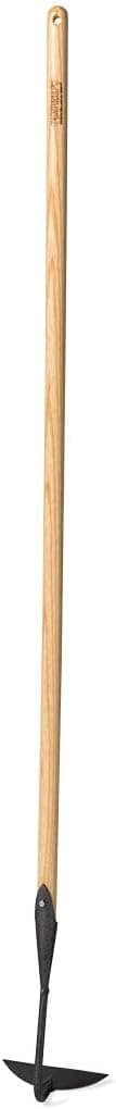 Gardener's Supply Company Supply Lifetime Half-Moon Hoe, Heavy Duty Forged Steel with Ergonomic Hardwood Handle, Gardening Hand Tool for Weeding and Loosening Soil