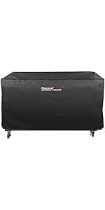 Royal Gourmet GD402 4-Burner Propane Gas Grill and Griddle Combo with Foldable Legs, 48,000 BTUs, Portable Griddle Grill Combo for Outdoor Cooking While Camping or Tailgating, Black
