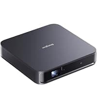 Dangbei Atom Portable Laser Projector, 1200 ISO Lumens, 3D Ready, Official Netflix, 1080p HD with 4K HDR Input, 180" Display, HDR10, 2x5W Dolby Audio, Home Theater Projector with WiFi and Bluetooth