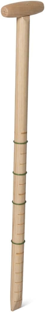 Gardener's Supply Company | Wicked Big Garden Dibber | 30 Inch Extra Large Ergonomic T-Handle | Wooden Gardening Bulb Planter, Hole Puncher, Seed Dibbler