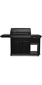 Traeger Grills Woodridge Pro Electric Wood Pellet Grill and Smoker, 970 Sq. In., Outdoor Pellet Smoker Grill with Digital Sensor and Side Shelf, Wi-FIRE Technology, Super Smoke Mode, TFB97JLH