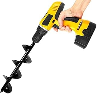 ERYTLLY Bulb Planter, Auger Spiral, Garden Planter Tool 3 x 12 inch,Rapid Umbrella Hole Digger for Planting Bulb Seedlings Bedding Tulips, and Digging Weeds Roots