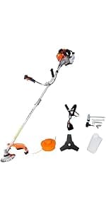 33cc 2-Cycle Gas Multi-Trimmer | 4-in-1 String Trimmer w/Rotatable Pole Saw, Weed Eater Weed Wacker, Brush Cutter & Hedge Trimmer Gas for Lawn, Yard, Garden Care, All-in-one Garden Tool
