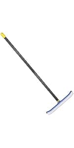 63'' Bow Rake ，17 Tines Metal Head Rakes with Stainless Steel Handle，Heavy Duty Garden Rake for Loosening Soil Gathering Leaf Leveling Lawn Farming Land Management Yarn Thatch Rake