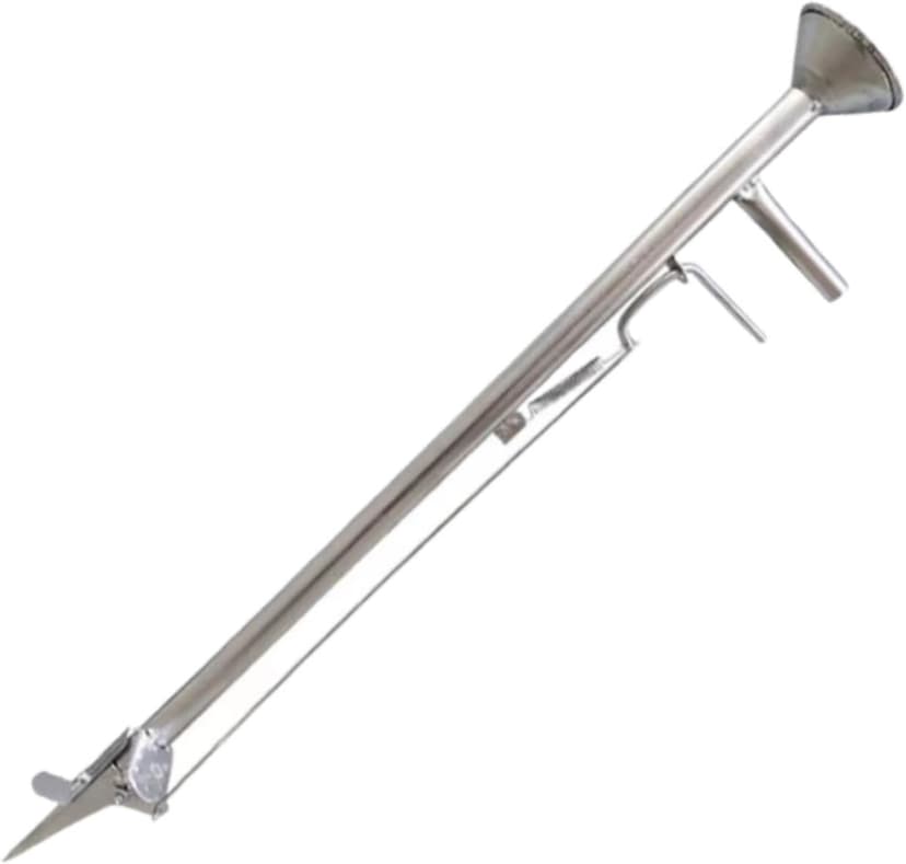 Garden Seeder Bulb Planting Tool, Agriculture Garden Sowing and Fertilization Vegetable Seeder,Manual Planter,Long Handled Bulb Planter Tools for Beans Cotton, Length 93cm